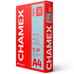 PAPEL CHAMEX A4 COLORS 500 FOLHAS 75 GRAMAS AZUL