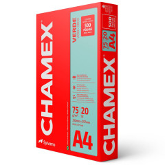 PAPEL CHAMEX A4 COLORS 500 FOLHAS 75 GRAMAS VERDE