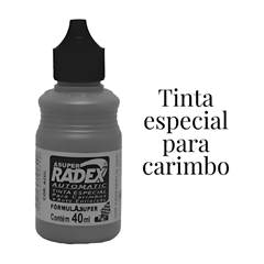 TINTA PARA CARIMBO AUTO-ENTINTADO 40ML - PRETO - RADEX