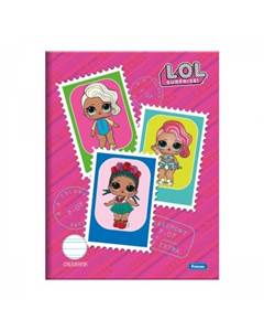 CADERNO CAPA DURA CALIGRAFIA 040FOLHAS LOL SURPRISE - FORONI