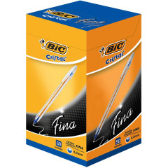 CANETA ESFEROGRAFICA CRISTAL FINA 0.7 AZUL - BIC