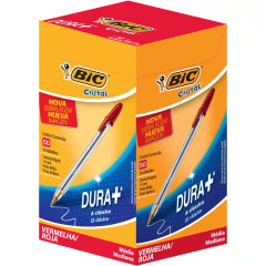CANETA ESFEROGRAFICA CRISTAL FINA 0.7 VERMELHA - BIC