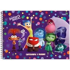 CADERNO CAPA DURA ESPIRAL 080FOLHAS CARTOGRAFICO DIVERTIDA MENTE 2 - FORONI