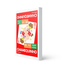 PAPEL A3 CHAMEQUINHO 297X420 50 FOLHAS 180 GRAMAS BRANCO - CHAMEX