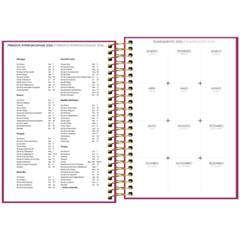 AGENDA ESPIRAL CAPA DURA FEMENINA NAPOLI M5 RODA  2026 - TILIBRA