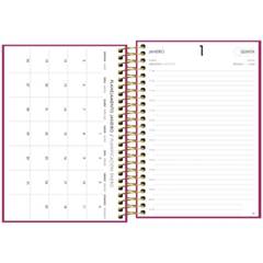 AGENDA ESPIRAL CAPA DURA FEMENINA NAPOLI M5 RODA  2026 - TILIBRA