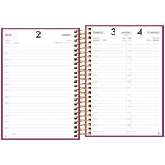 AGENDA ESPIRAL CAPA DURA FEMENINA NAPOLI M5 RODA  2026 - TILIBRA