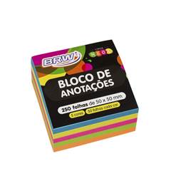 BLOCO SMART NOTES CUBE 50X50MM NEON 250F-BRW