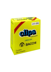CLIPS 2/0 GALVANIZADO 100 UNIDADES - BACCHI