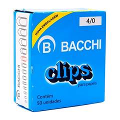 CLIPS 4/0 GALVANIZADO 50 UNIDADES - BACCHI