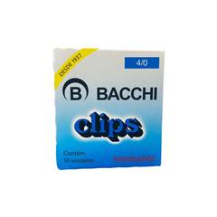 CLIPS 4/0 NIQUELADO 50 UNIDADES - BACCHI