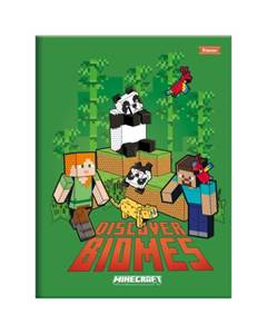 CADERNO CAPA DURA BROCHURA.OF 080FOLHAS MINECRAFT  - FORONI