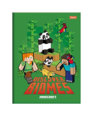 CADERNO CAPA DURA BROCHURA.OF 080FOLHAS MINECRAFT  - FORONI