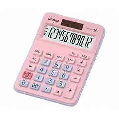 CALCULADORA DE MESA COM 12 DIGITOS MX-12B-PKLB PINK - CASIO