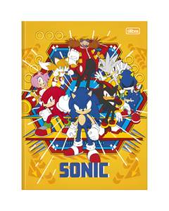 CADERNO CAPA DURA BROCHURA 80FOLHAS SONIC - TILIBRA