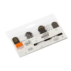 MARCADOR DE PÁGINAS SMART NOTES MARKERS 19X68/18X65MM BLACK 20 FOLHAS