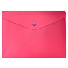 ENVELOPE COM BOTAO A4 FULL COLOR PINK - DELLO