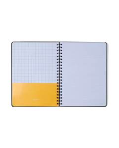 CADERNO ESPIRAL DOCE FLORADA PAUTADO 20X27,5 PRETO 1 MATÉRIA 80 FLS - CICERO