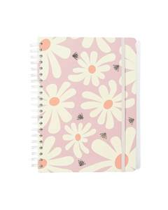 CADERNO ESPIRAL MELISSA PAUTADO 20X27,5 PINK BLOOMY 10 MAT¿RIAS 160 FLS - CICERO