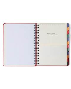 PLANNER PERMANENTE WIRE-O JARDIM SEMANAL NOTAS A5 OFF WHITE - CICERO