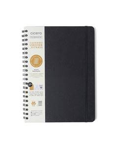 CADERNO ESPIRAL UNIVERSIT¿RIO CL¿SSICA PAUTADO PRETA 1 MAT¿RIA 80 FLS - CICERO