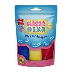 MASSA DE EVA 5 CORES 50G 13016 -MAKE+