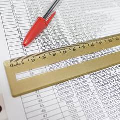 REGUA GUIA DE LEITURA 30CM DOURADA-MAXCRIL