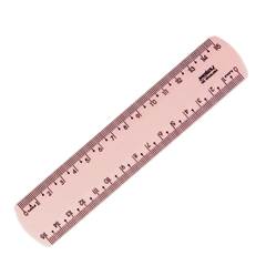 REGUA 15CM ROSA NEW LINE - MAXCRIL