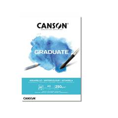 BLOCO AQUARELA A3 20 FOLHAS 250 GRAMAS - CANSON