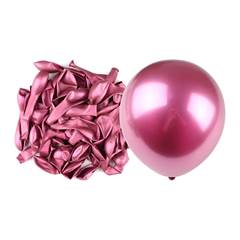 BALAO 9 METALIZADO 50X1 ROSA - BALOES JOY