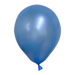 BALAO 9 METALIZADO 50X1 AZUL CLARO - BALOES JOY