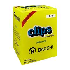 CLIPS 8/0 GALVANIZADO 170 UNIDADES - BACCHI