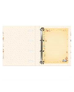 CADERNO ARGOLADO CARTONADO COM ELASTICO POOH - TILIBRA