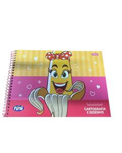 CADERNO CAPA DURA 080FOLHAS CARTOGRAFIA MILIM.FINI - FORONI