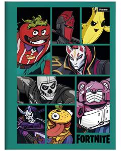 CADERNO CAPA DURA BROCHURA 080FOLHAS FORTNITE - FORONI