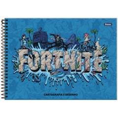 CADERNO CAPA DURA ESPIRAL 080FOLHAS CARTOGRAFICO FORTNITE - FORONI
