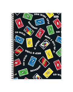 CADERNO CAPA DURA 1MATERIA 80FOLHAS UNO - FORONI