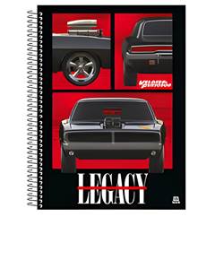 CADERNO CAPA DURA 10MATERIAS 160FOLHAS UNIVERSITARIO VELOZES E FURIOSOS - SAO DOMINGO