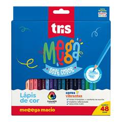 LAPIS COR 48X1 MEGA COLOR CORES 614960 - TRIS
