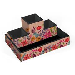 ORGANIZADOR DE MESA FLORAL KRAFT 5267- FINA IDEIA