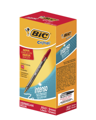 CANETA ESFEROGRAFICA CRISTAL BOLD 1.6 VERMELHA - BIC