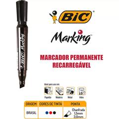 PINCEL MARCADOR PERMANENTE RECARREGÁVEL MARKING PRETO