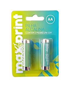 PILHA ALCALINA 2A  2X1 6339 - MAXPRINT