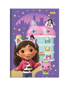 CADERNO CAPA DURA BROCHURA OF 080FOLHAS GABBYS DOLLHOUSE -FORONI