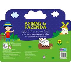 LIVRO COLORIR ANIMAIS DA FAZENDA COM GIZ DE CERA - CIRANDA CULTURAL