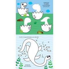 LIVRO COLORIR DINOSSAUROS COM GIZ DE CERA- CIRANDA CULTURAL