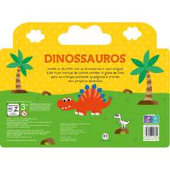 LIVRO COLORIR DINOSSAUROS COM GIZ DE CERA- CIRANDA CULTURAL
