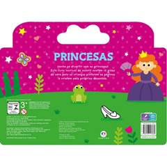 LIVRO COLORIR PRINCESAS COM GIZ DE CERA - CIRANDA CULTURAL