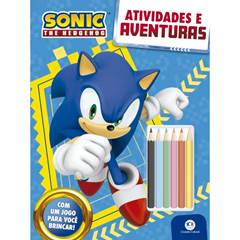 LIVRO COLORIR SONIC ATIVIDADES E AVENTURAS COM LAPIS DE COR - CIRANDA CULTURAL