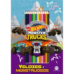 LIVRO COLORIR HOT WHEELS VELOZES E MOSTRUOSOS COM LAPIS DE COR - CIRANDA CULTURAL